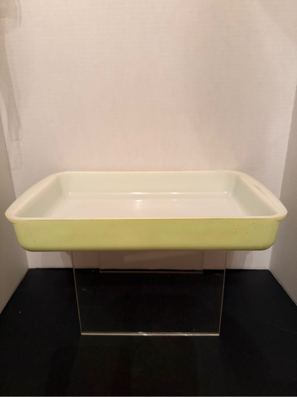Vintage Lime Green Pyrex Casserole 2 Quart Baking Dish 232 Rectangle